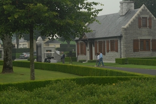 Entrance to Amerian Cemetery and Superintendent
