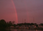 Evening rainbow on Choptank River